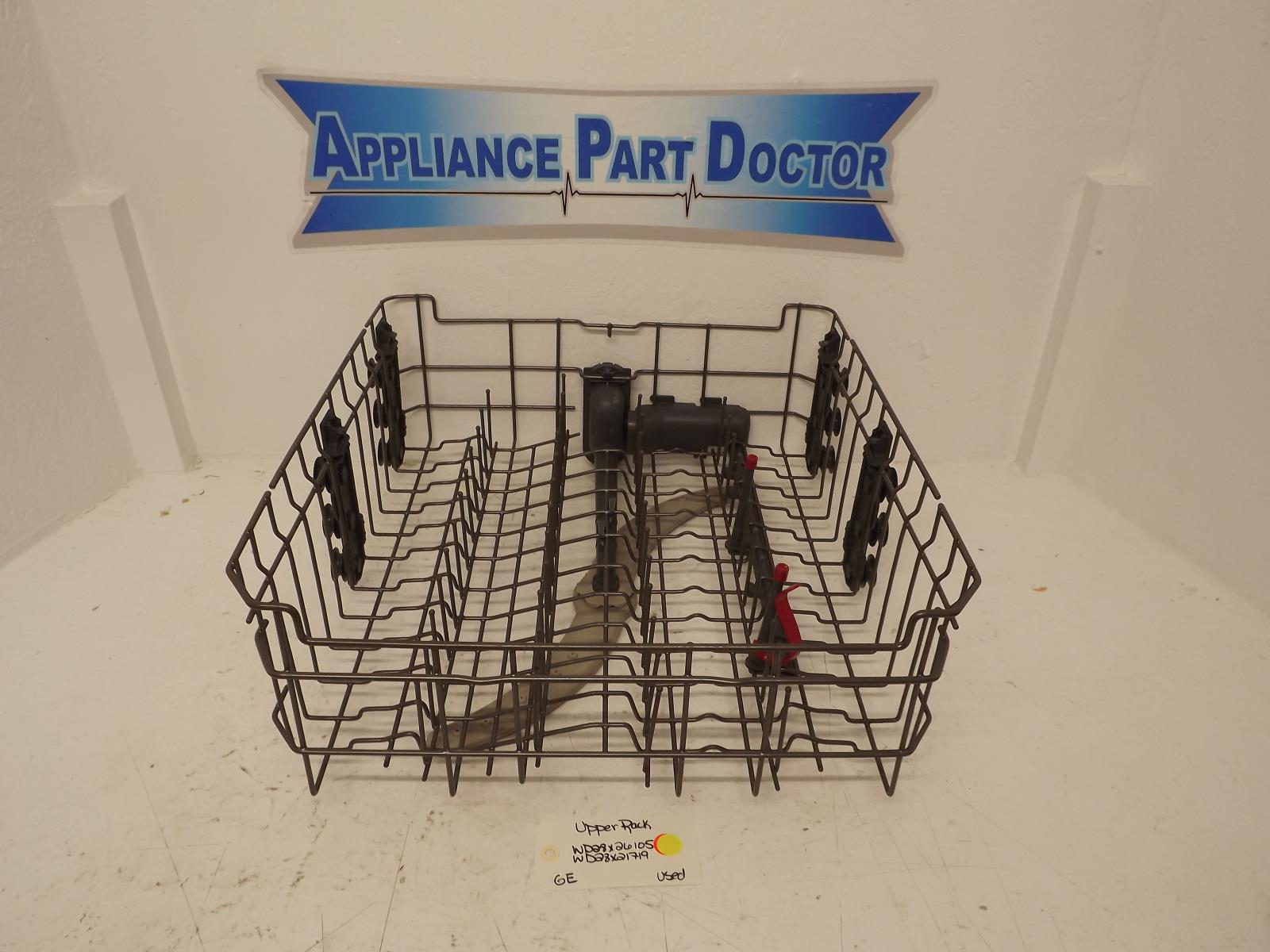 GE Dishwasher WD28X26105 WD28X21719 Upper Rack Used GE Dishwasher WD28X26105 WD28X21719 Upper Rack Used